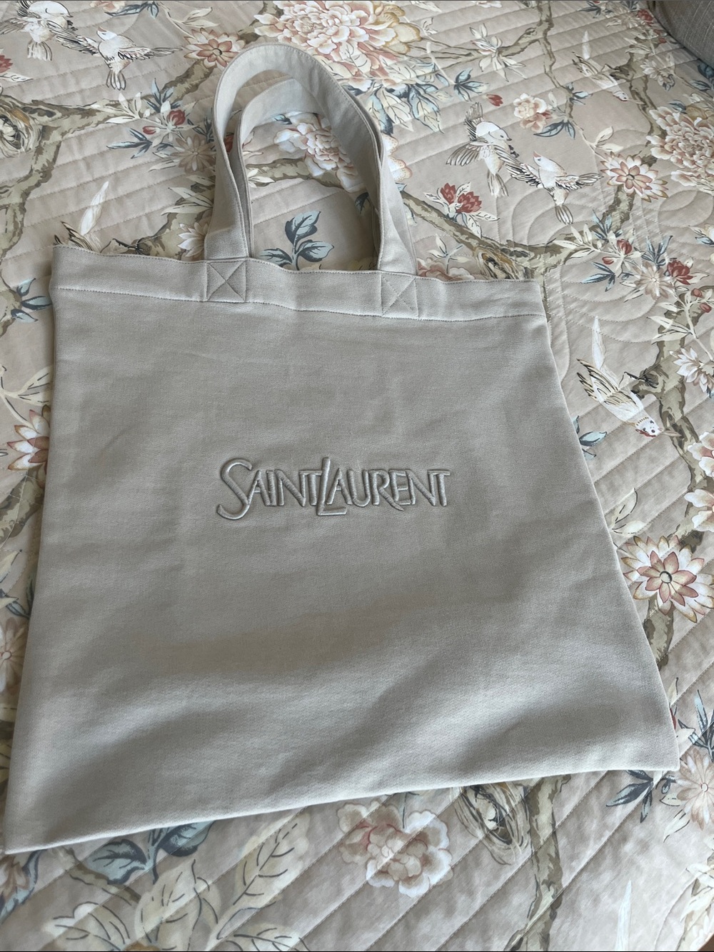 Saint Laurent Fleece Tote Bag - Picture 11 of 12